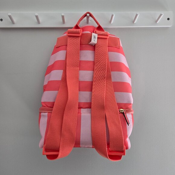 Victoria’s Secret Pink and Red Stripe Drawstring Cooler Backpack New With Tags - Picture 11 of 17